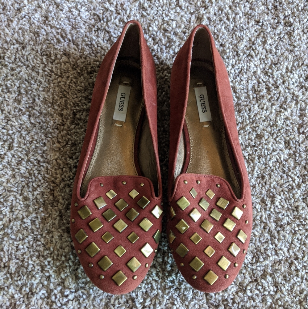 GUESS suede flats